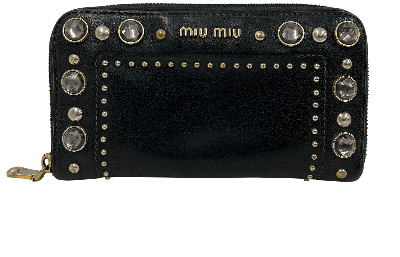 Billetera, 80&euro;, Negro, Animal - Piel, Vista frontal