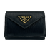 Prada Billetera Plegable, 290&euro;, Accesorios, Negro, Animal - Piel, Vista frontal