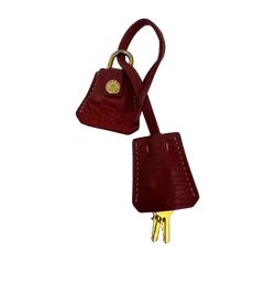 Prada Candado,Keys,Metal,Dorado,Funda Roja,2*