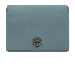 Tory Burch Billetera, Piel, Azul, 2