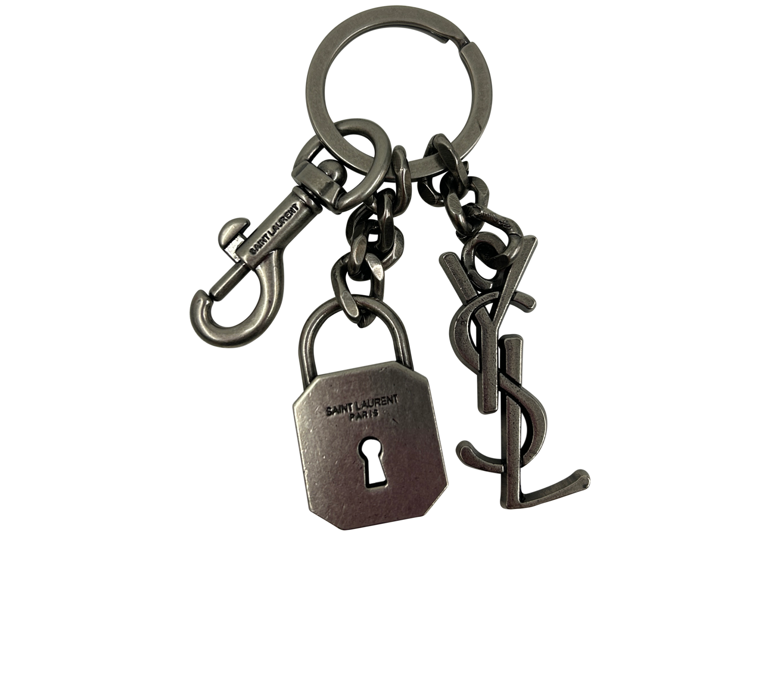 Saint Laurent Charm, 140&euro;, Accesorios, Plata, Vista frontal