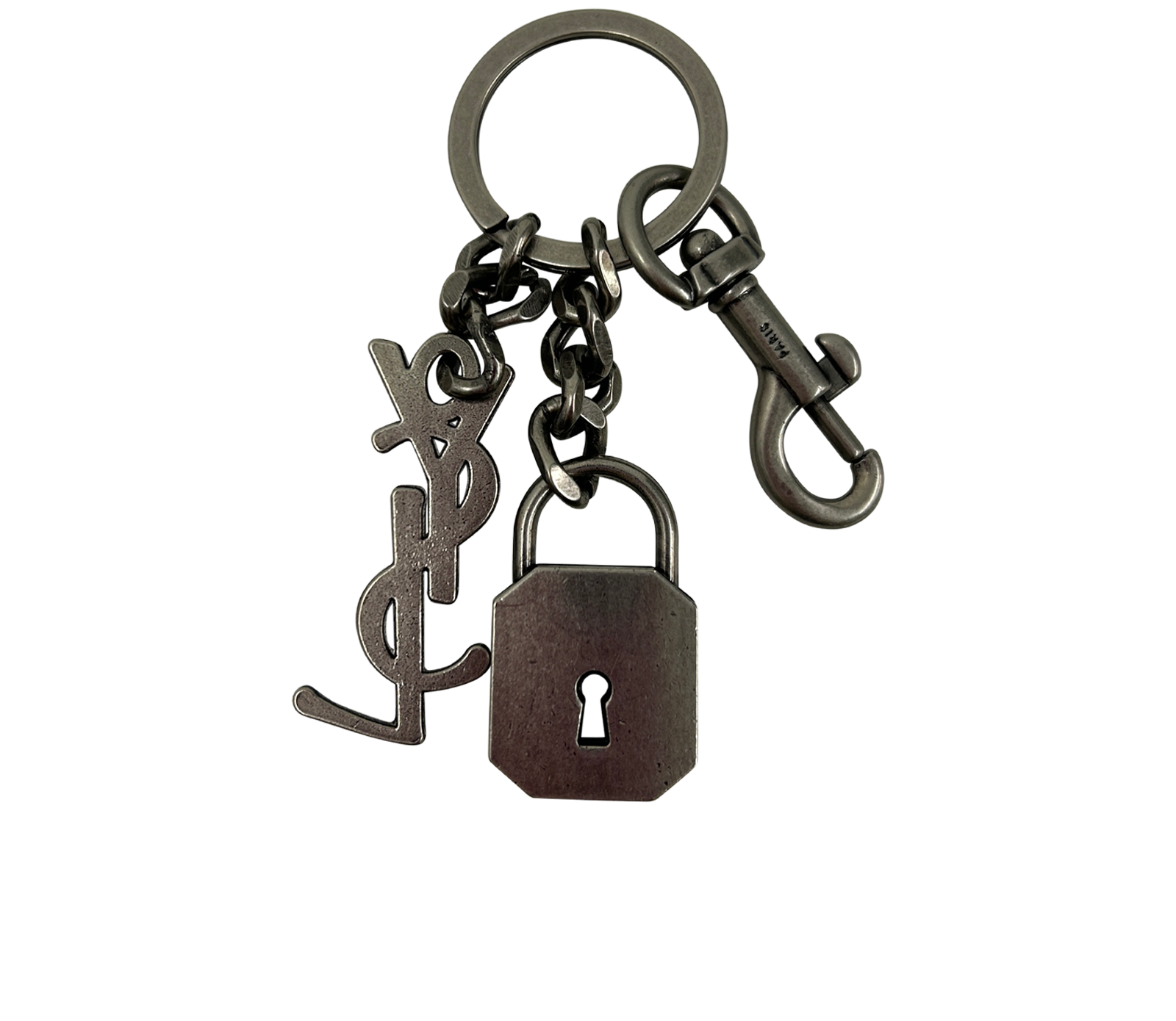 Saint Laurent Charm, 140&euro;, Accesorios, Plata, Vista trasera