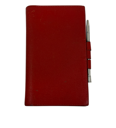 Hermes Funda De Libreta, 140&euro;, Accesorios, Rojo, Animal - Piel, Vista frontal