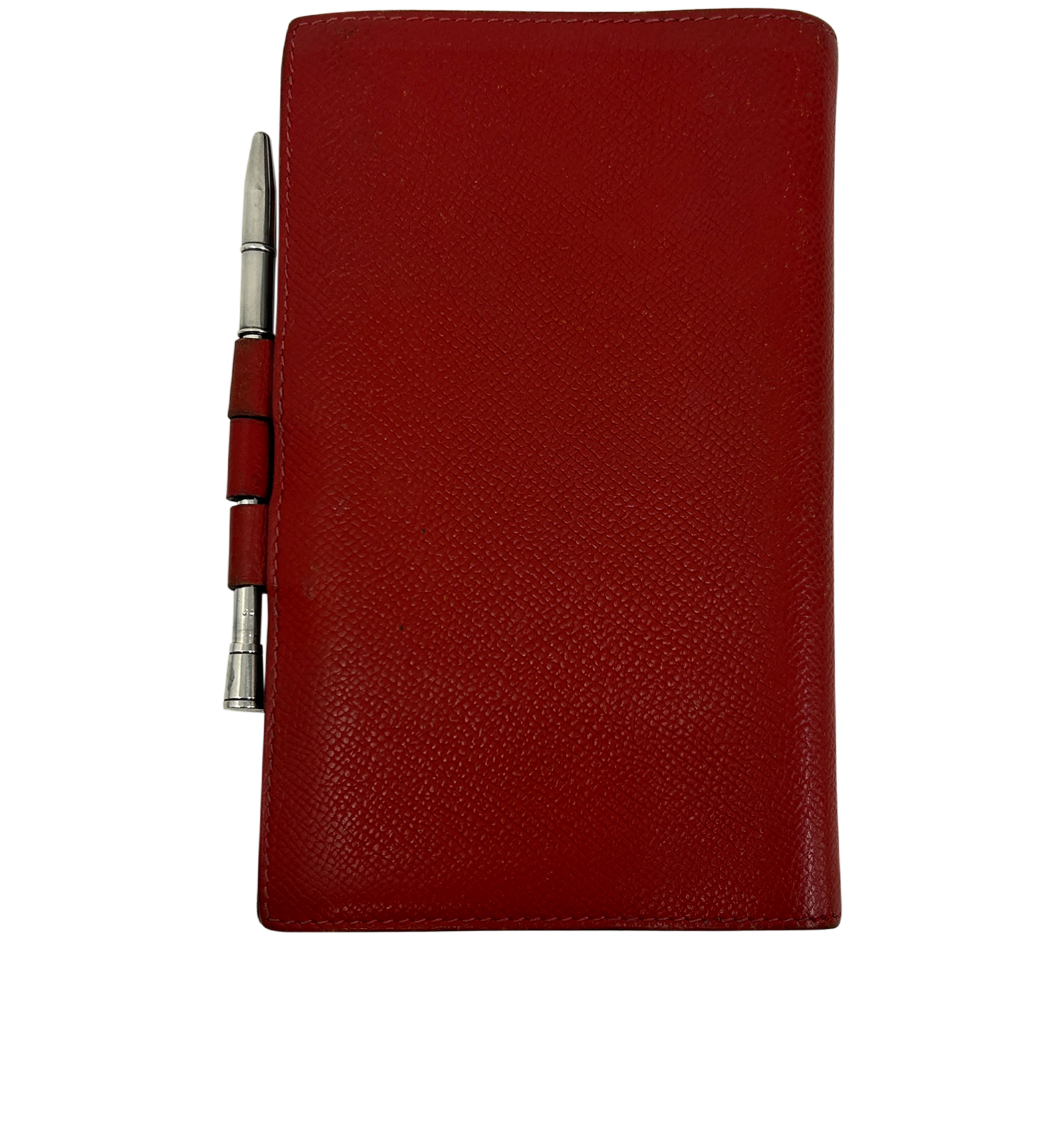Hermes Funda De Libreta, 140&euro;, Accesorios, Rojo, Animal - Piel, Vista trasera