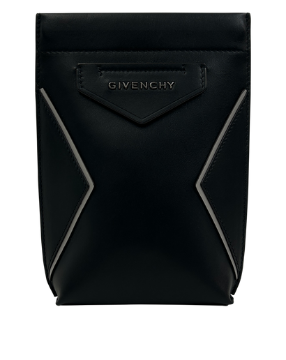 Antigona Soft Hoder Phone, 290&euro;, Bolso, Negro, Animal - Piel, Vista frontal