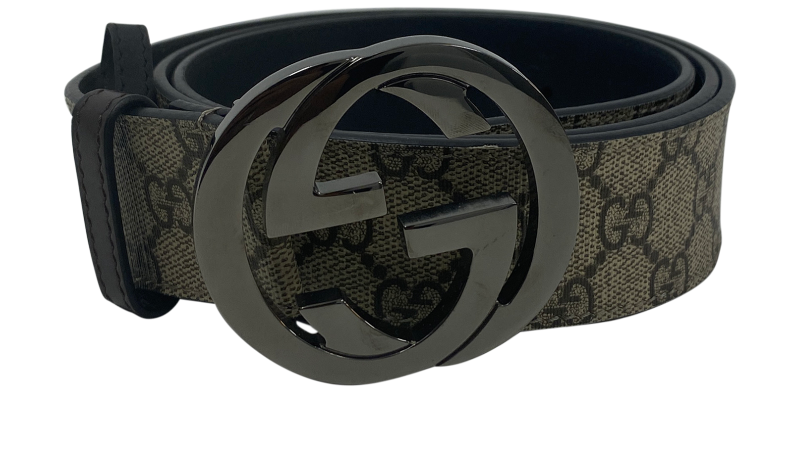 Gucci cinturón, 220&euro;, Accesorios, Beige/Negro, Canvas - General, Vista frontal