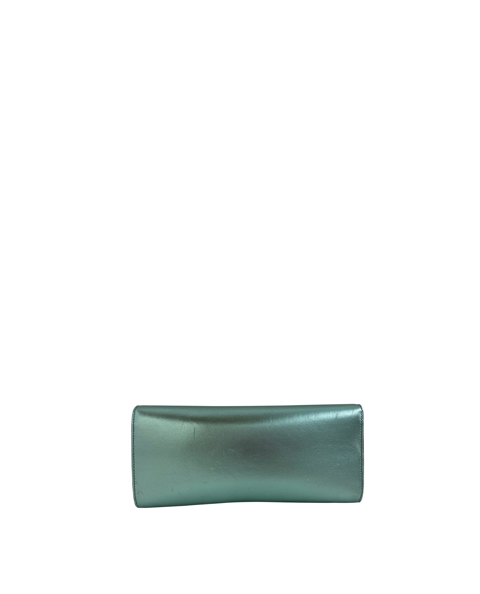 Gucci Sparkling clutch, 189€, Bolso, Azul/Verde, Animal - Piel, Vista trasera