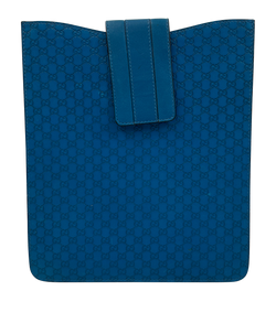 Gucci Funda IPad, Piel, Azul, Microguccissima,3*