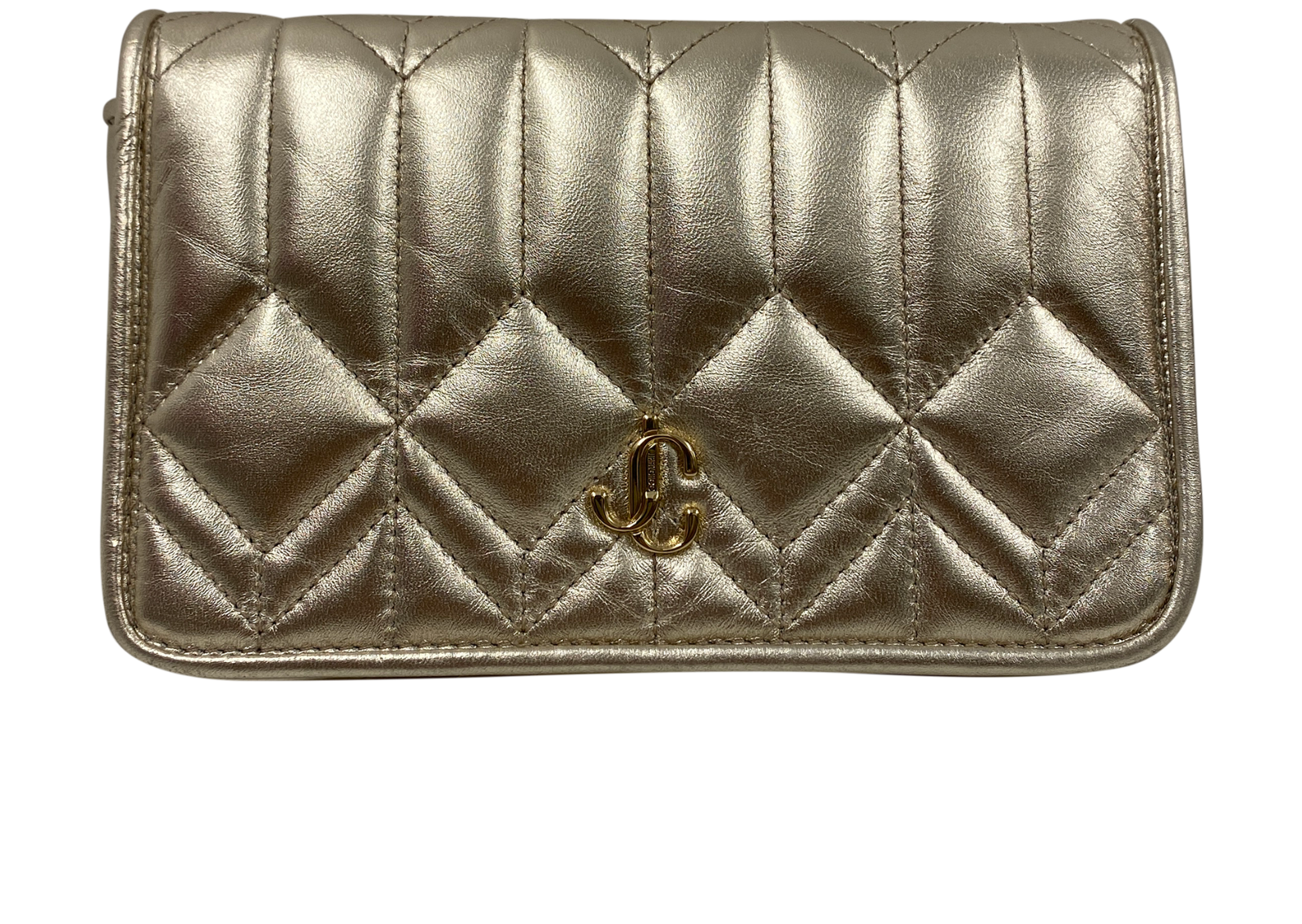 Avenue Wallet, 380&euro;, Bolso, Oro, Animal - Piel, Vista frontal