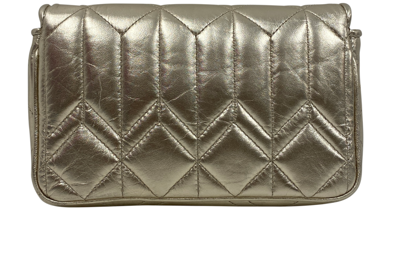 Avenue Wallet, 380&euro;, Bolso, Oro, Animal - Piel, Vista trasera