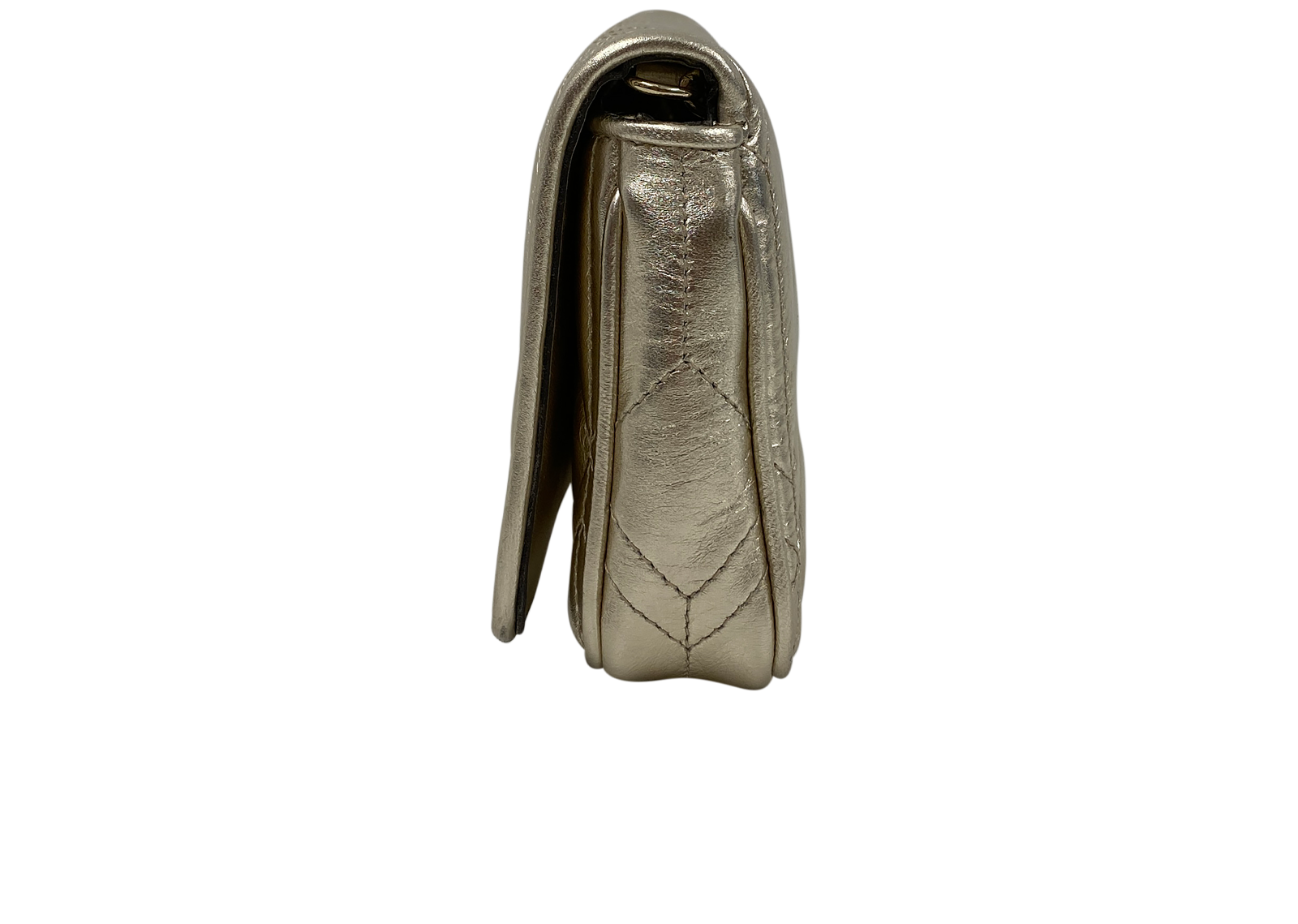 Avenue Wallet, 380&euro;, Bolso, Oro, Animal - Piel, Vista inferior