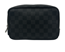 Neceser, Canvas, Damier, Graphite,Chip, 3*