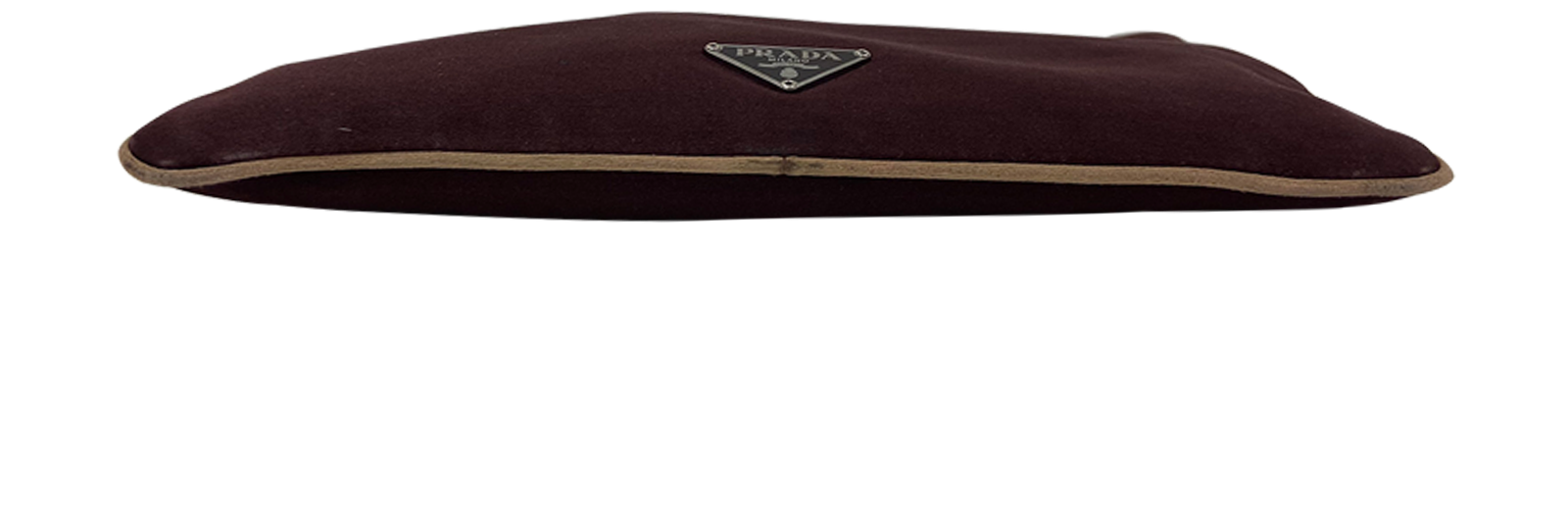 Prada, 75€, Bolso, Rojo, Seda - Satén, Vista superior