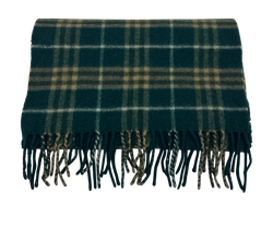 Burberry Scarf, Cashmere/Lana, Verde, 3*