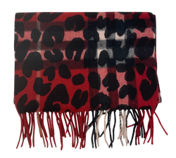 Burberry Bufanda,Novac/Leopardo,Rojo,3