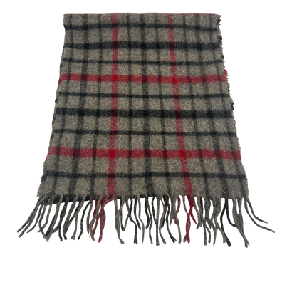 Burberry Bufanda, 100&euro;, Accesorios, Gris/Negro/Rojo, Lana - General, Vista frontal