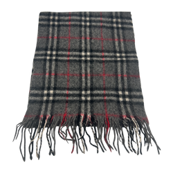 Burberry Bufanda,Lana,Novac,Gris/Rojo,3*