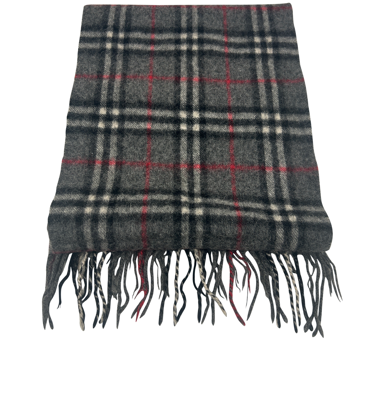 Burberry Bufanda, 100&euro;, Accesorios, Gris/Rojo, Lana - General, Otros tipos de vista