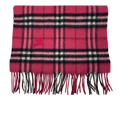 Burberry Bufanda Lana, 100&euro;, Accesorios, Negro/Rosa, Lana - Cachemira, Vista frontal