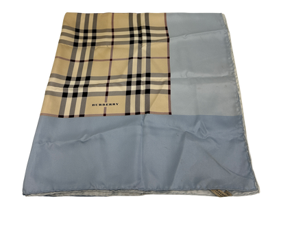 Burberry Pañuelo, 70&euro;, Accesorios, Azul/Beige, Seda - Satén, Vista frontal