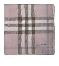 Burberry Pañuelo 45x45cms, Novacheck, Seda, Rosa, 4