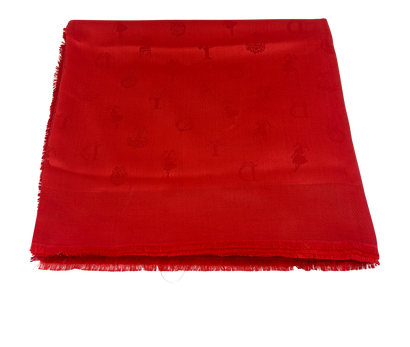 Christian Dior Bufanda, 350&euro;, Accesorios, Rojo, Seda - General, Vista frontal