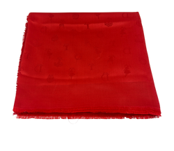 Christian Dior Bufanda, Seda, Rojo, 3*