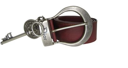 Dior Cinturón, 100&euro;, Accesorios, Marrón/Rojo, Animal - Piel, Vista frontal