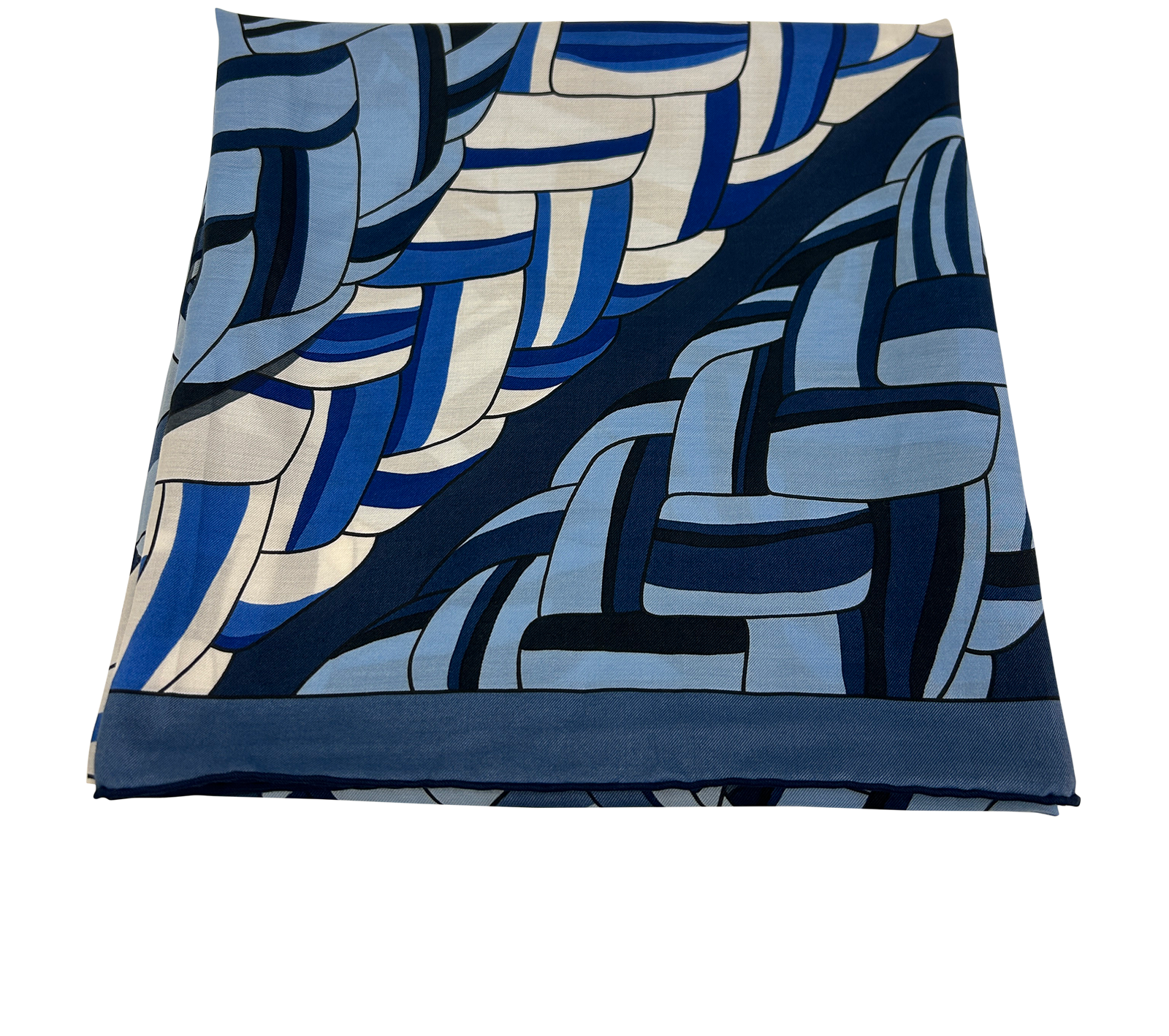 Hermes Pañuelo, 220&euro;, Accesorios, Azul, Seda - Satén, Vista trasera