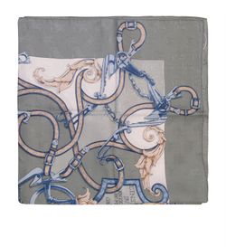 Hermes Scarf,The Bull and Mouth,Silk,Green/Beige,90x90.4