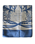 Hermes Pañuelo Brides de Gala, 220&euro;, Accesorios, Azul/Blanco, Seda - General, Vista frontal