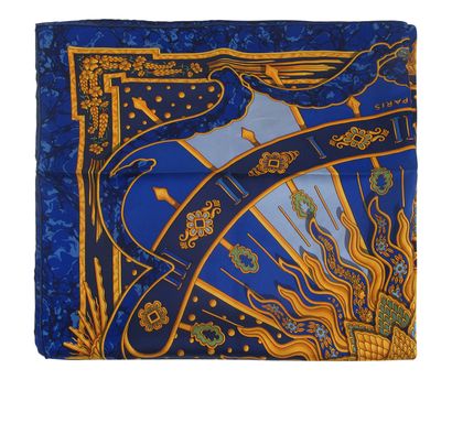 Hermes Pañuelo Carpe Diem, vista frontal