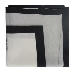 Hermes Pañuelo, Swinging Saint- Germain, Seda, 70x70cms Blanco, Negro, Box