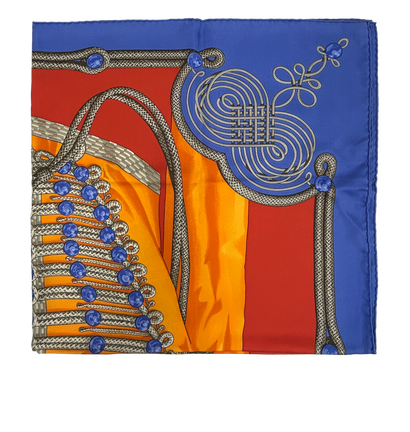 Hermes Pañuelo, 320&euro;, Accesorios, Amarillo/Azul, Seda - General, Vista frontal