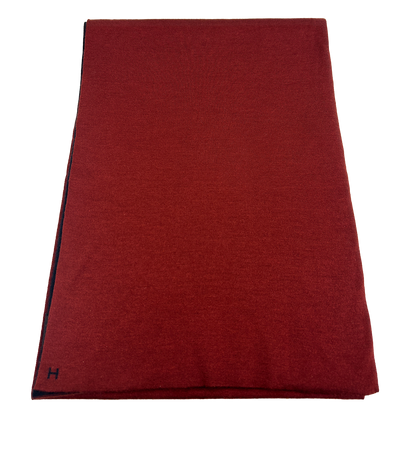 Hermes Bufanda, 350&euro;, Accesorios, Azul/Rojo, Tejido - General, Vista frontal