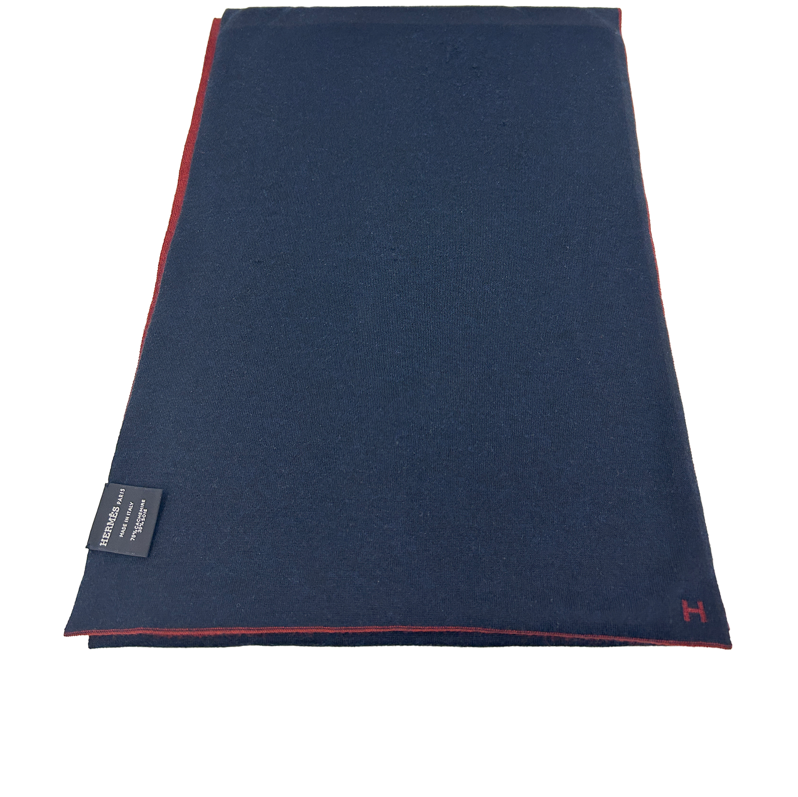 Hermes Bufanda, 350&euro;, Accesorios, Azul/Rojo, Tejido - General, Vista trasera