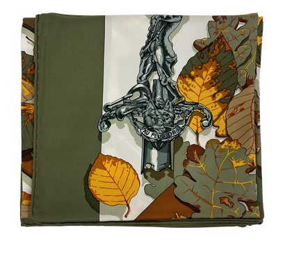 Hermes Pañuelo, 240&euro;, Accesorios, Verde, Seda - General, Vista frontal
