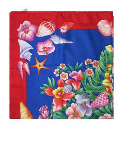 Loewe Pañuelo Floral ,Seda,Azul,Rojo,Amarillo,2