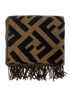Fendi Bufanda, 400&euro;, Accesorios, Marrón/Negro, Lana - Cachemira, Vista frontal