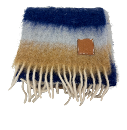 Loewe Bufanda, 200&euro;, Accesorios, Azul/Gris/Marrón, Lana - General, Vista frontal