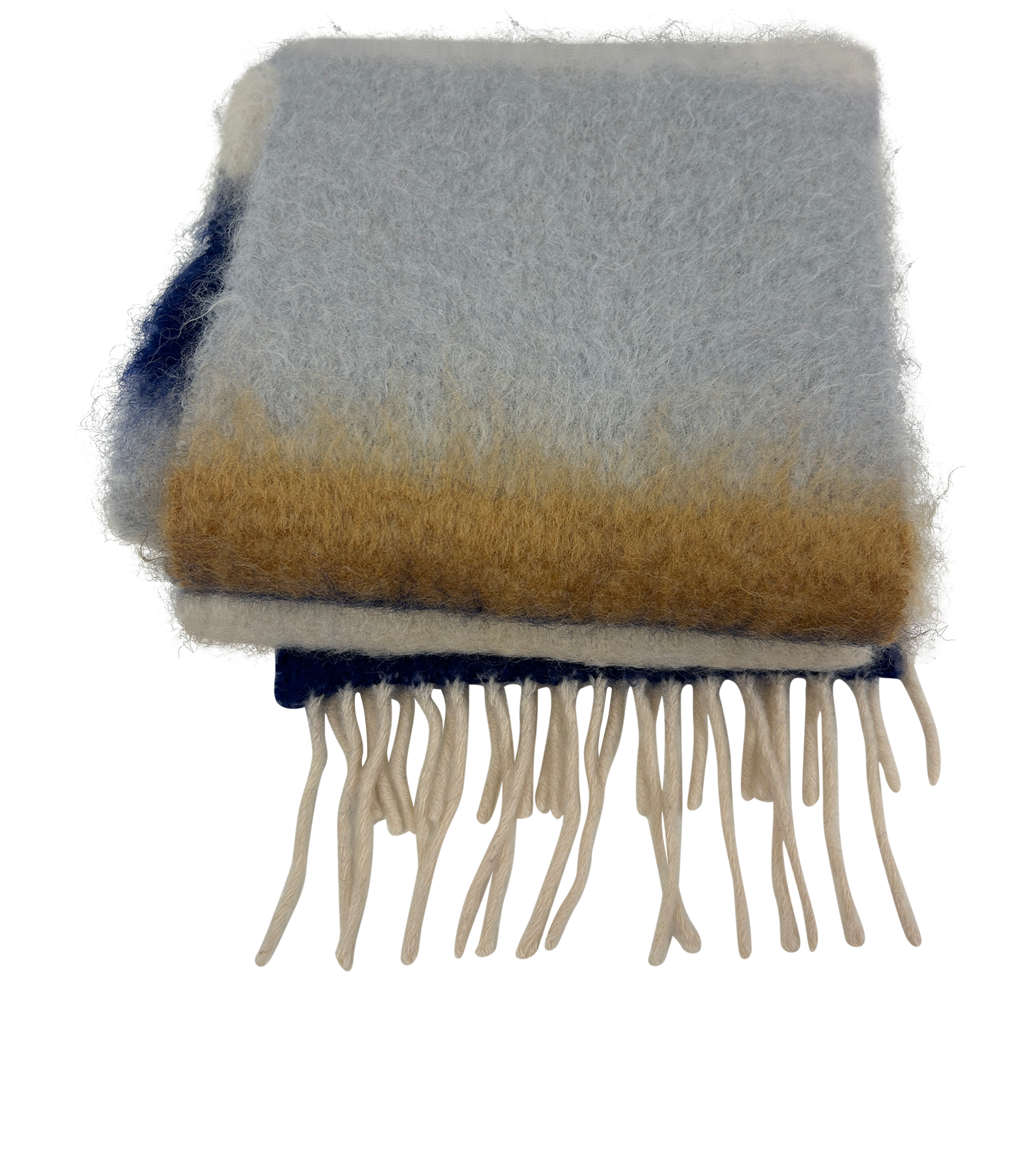 Loewe Bufanda, 200&euro;, Accesorios, Azul/Gris/Marrón, Lana - General, Vista trasera