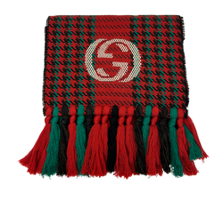 Gucci Bufanda, Lana, Rojo/Verde,4