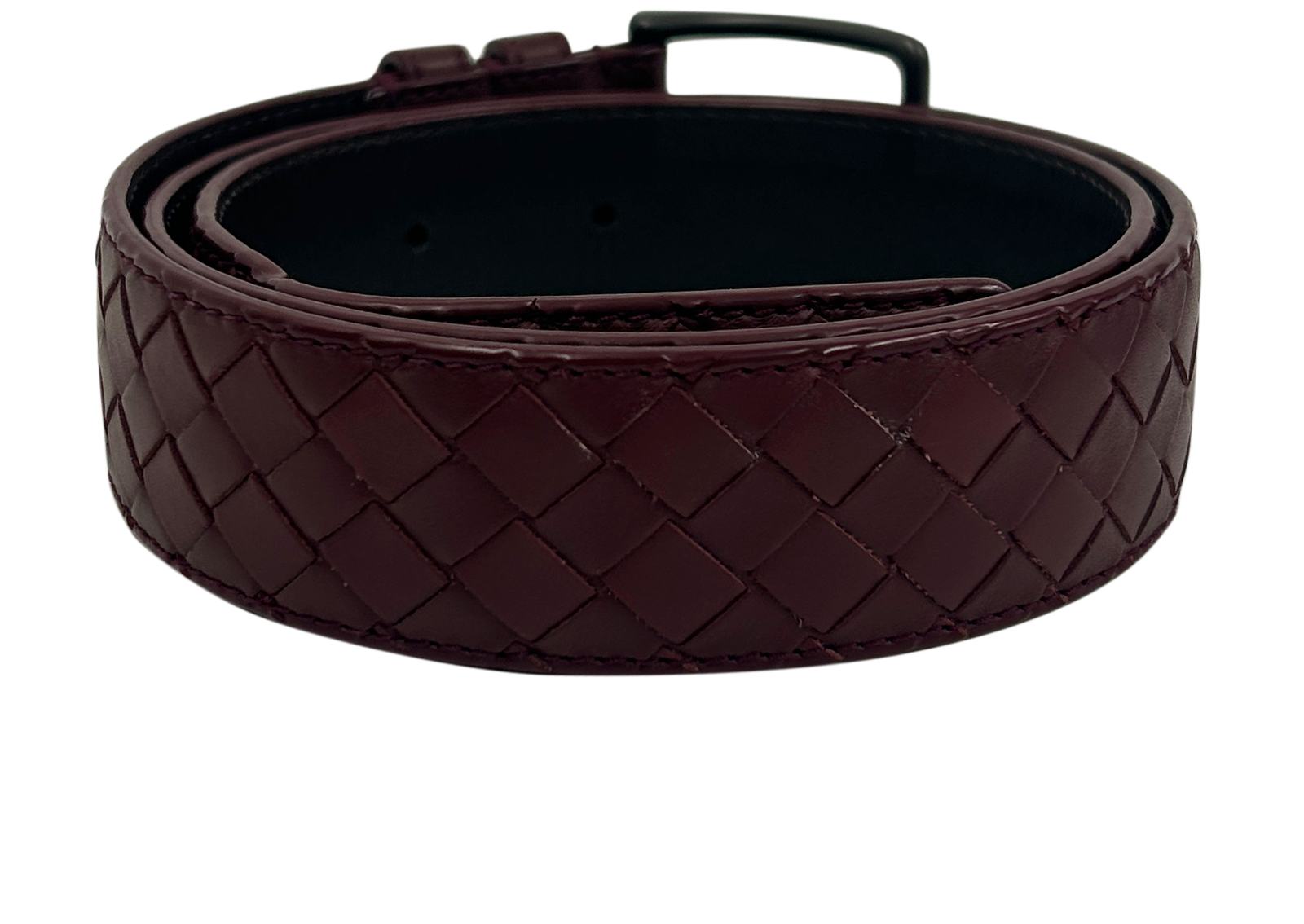 Bottega Veneta Cinturón Intrecciato, 290&euro;, Accesorios, Morado, Animal - Piel, Vista trasera