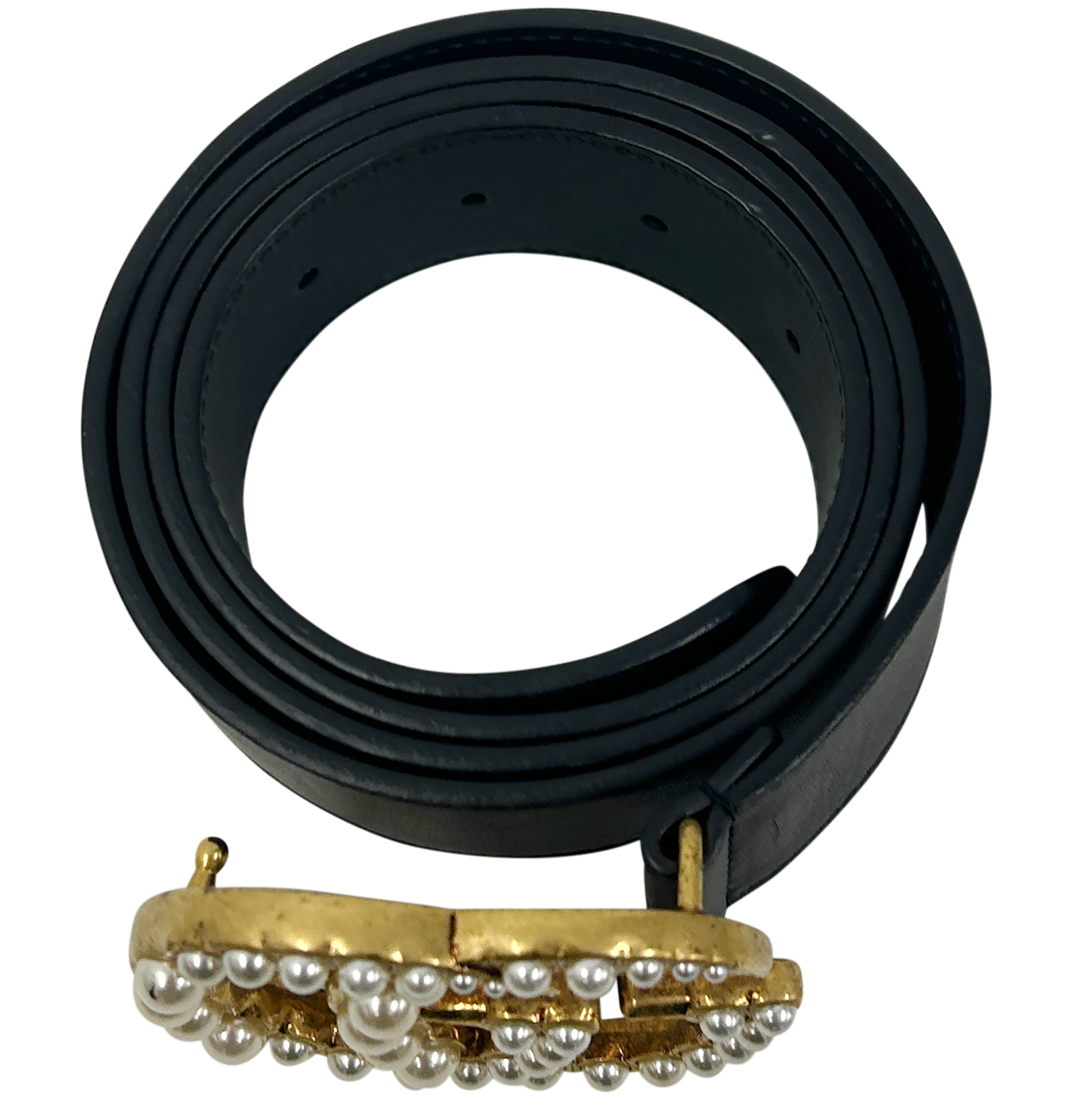 Gucci Cinturon GG Large Perlas, 290&euro;, Accesorios, Negro, Animal - Piel, Vista interior
