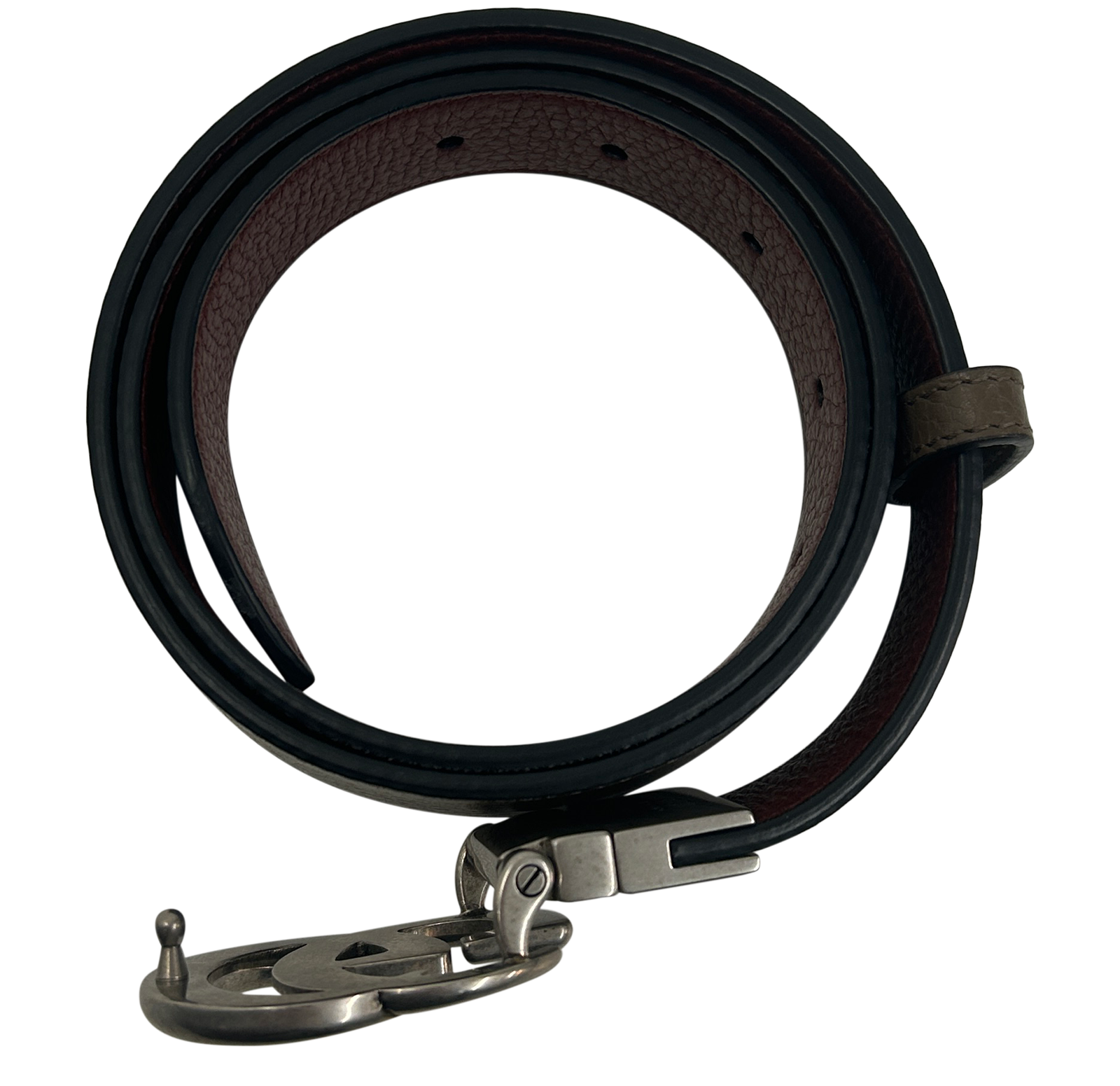 Gucci Cinturón, 250&euro;, Accesorios, Marrón/Rojo, Animal - Piel, Vista interior