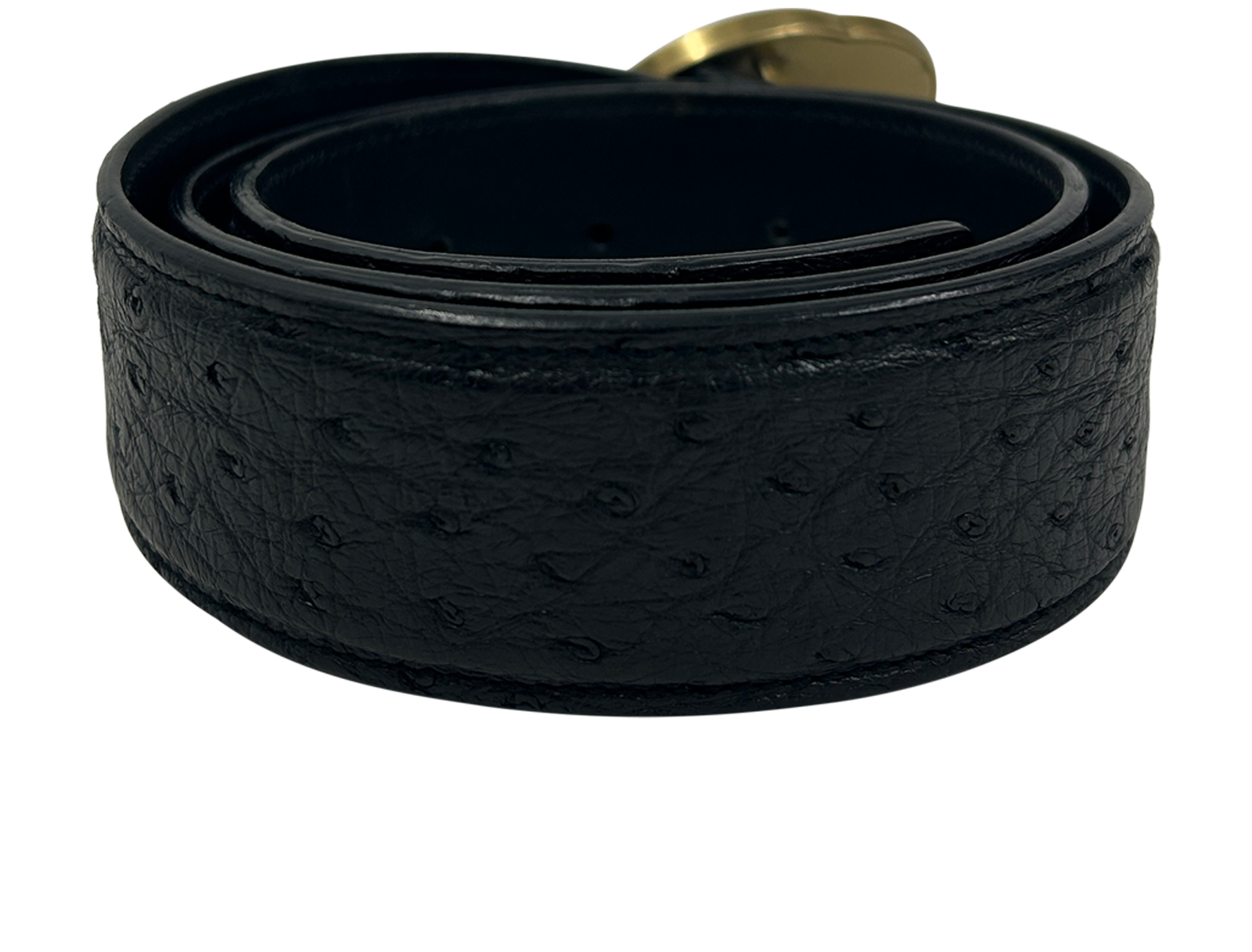 Gucci Cinturón, 200&euro;, Negro, Animal - Avestruz, Vista trasera