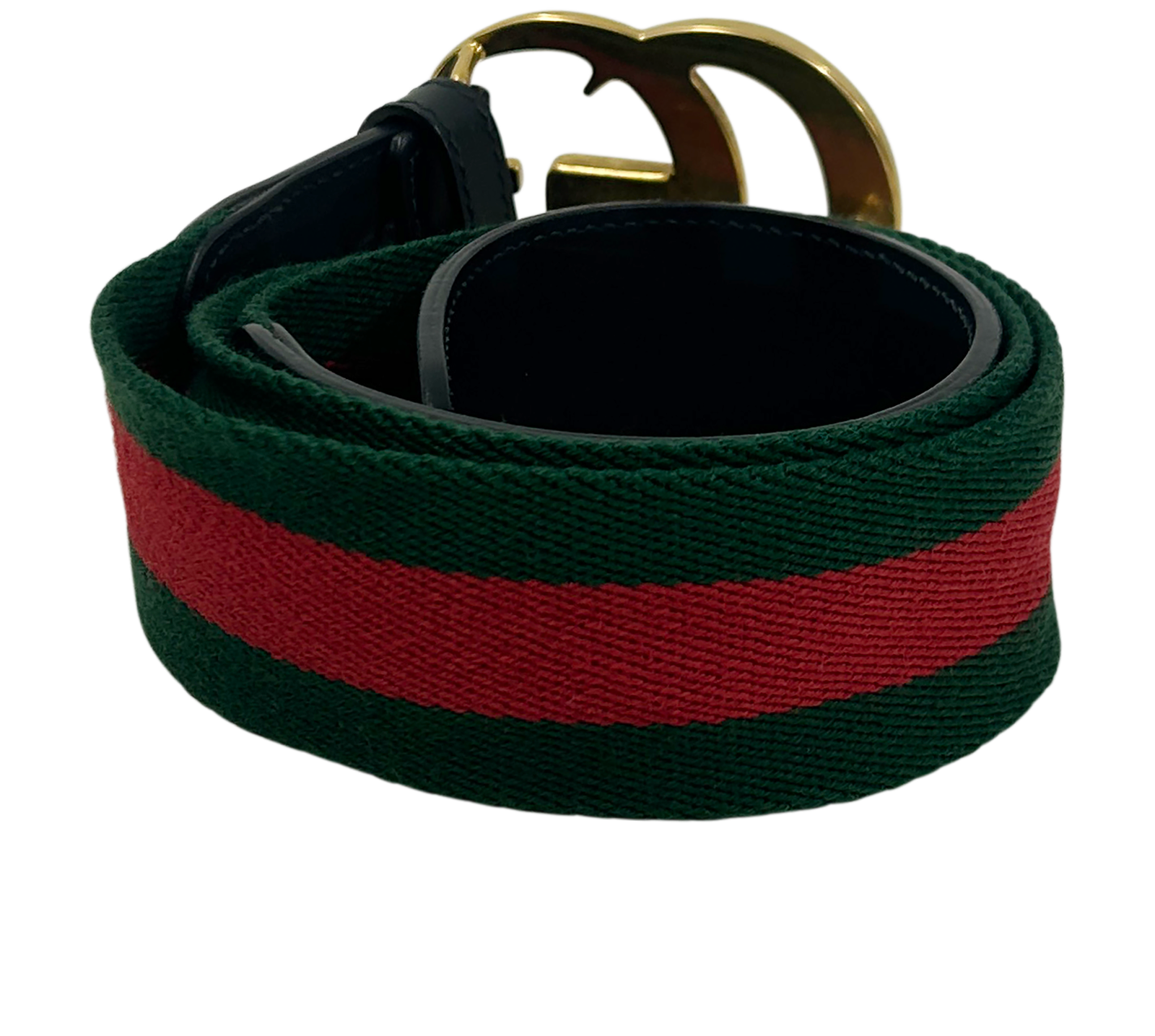Gucci Cinturón Tejido, 220&euro;, Accesorios, Negro/Rojo/Verde, Tejido - General, Vista trasera