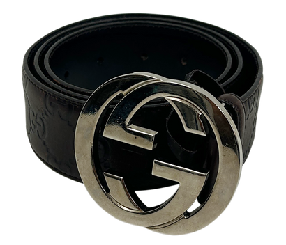 Gucci Cintur�n GG Interlocking, 180&euro;, Accesorios, Marrón, Animal - Piel, Vista frontal