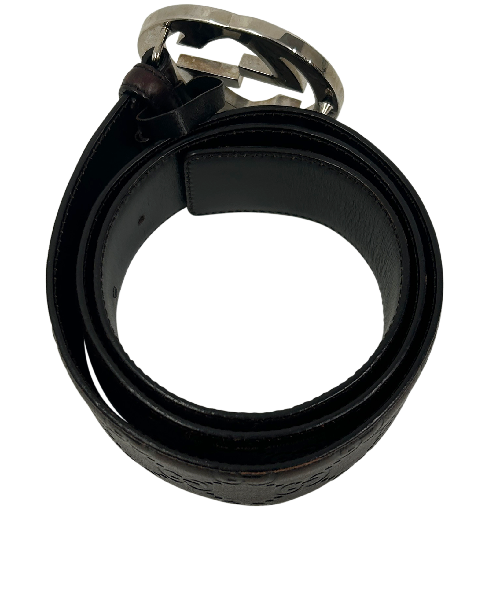 Gucci Cintur�n GG Interlocking, 180&euro;, Accesorios, Marrón, Animal - Piel, Vista interior