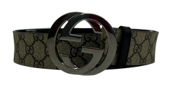 Gucci Cinturon 95, GG, Gris,3